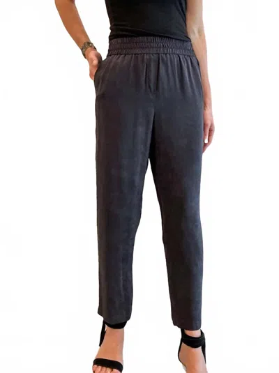 Drew Beckham Pant In Black In Grey