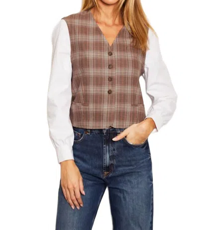 Drew Belle Top In Camel In Brown