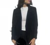 Drew Bette Crepe Jacket In Black In Black