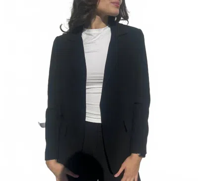 Drew Bette Crepe Jacket In Black