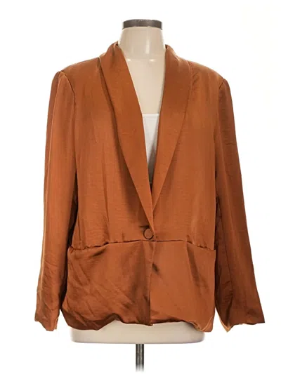 Pre-owned Drew Blazer Jacket In Brown