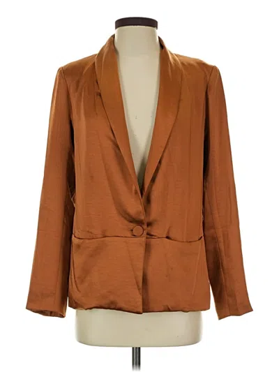 Pre-owned Drew Blazer Jacket In Brown
