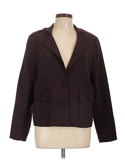 Pre-owned Drew Blazer Jacket In Burgundy