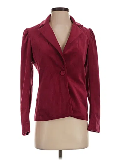 Pre-owned Drew Blazer Jacket In Burgundy