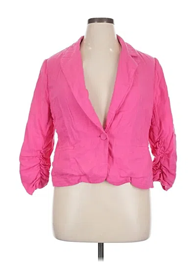 Pre-owned Drew Blazer Jacket In Pink