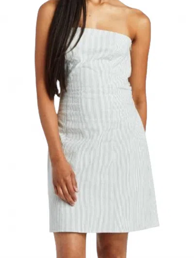 Drew Braelynn Vinyard Seersucker Dress In Pearl In White