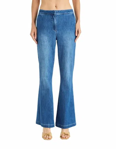 Drew Cai Flared Jean In Indigo In Blue