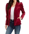 Drew Carole Velvety Jacket In Passion In Pink
