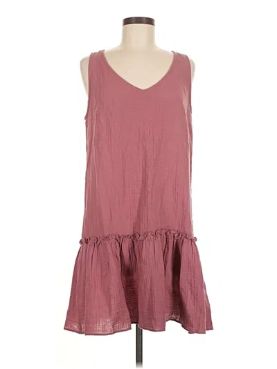 Pre-owned Drew Casual Dress In Burgundy