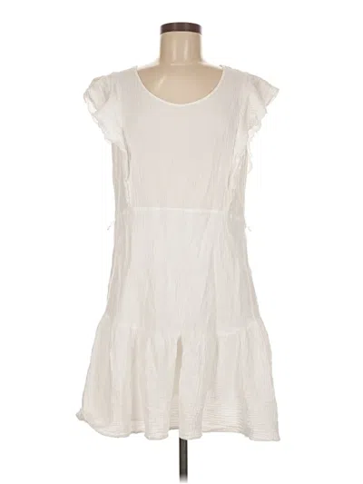 Pre-owned Drew Casual Dress In White