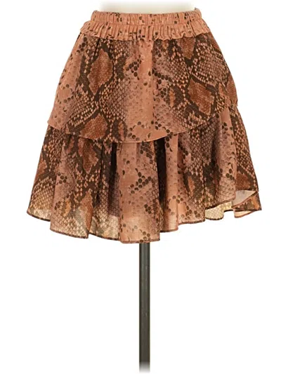 Pre-owned Drew Casual Skirt In Brown