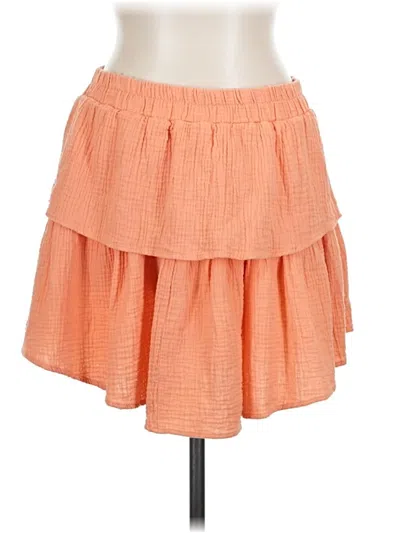 Pre-owned Drew Casual Skirt In Orange