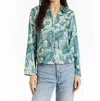 Drew Celine Paisley Blouse In Turquoise In Blue