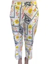 Drew Clara Stretch Sateen Pants In Multi Color In Multi