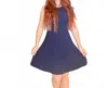 Drew Colette Jazz Mini Dress In Navy