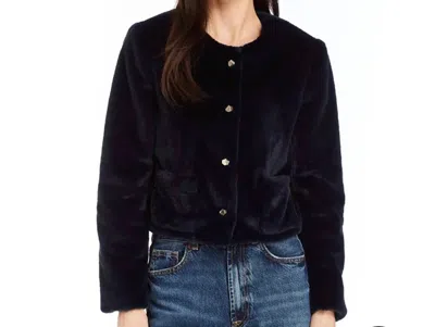 Drew Dennis Jacket In Navy In Blue