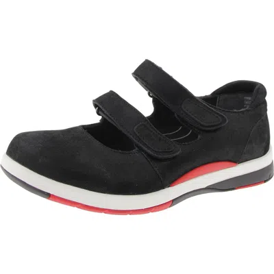 Drew Discovery Womens Strappy Leather Mary Janes In Black