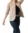 Drew Elise Blazer Jacket In Brown In Brown