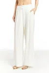 Drew Eliza B Crepe Trouser In Ivory In White