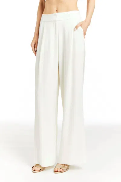 DREW ELIZA B CREPE TROUSER IN IVORY