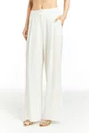 Drew Eliza B Crepe Trouser In Ivory In Multi