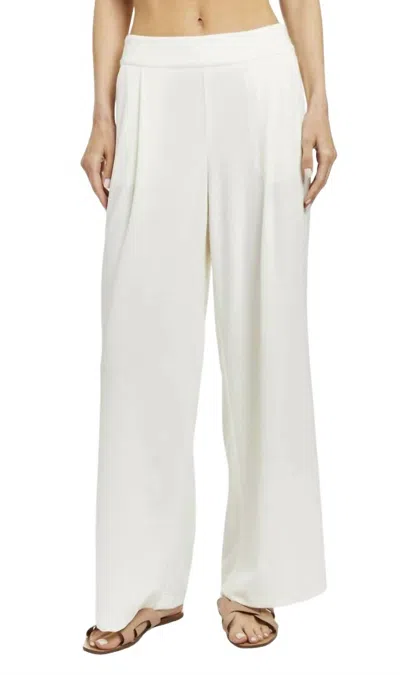 Drew Eva Wide Leg Pants In Ivory In White