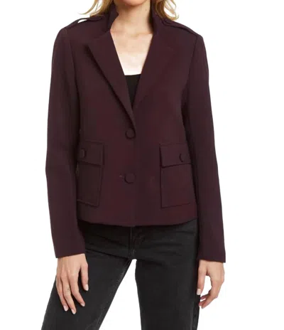 Drew Fergie Blazer In Aubergine In Purple