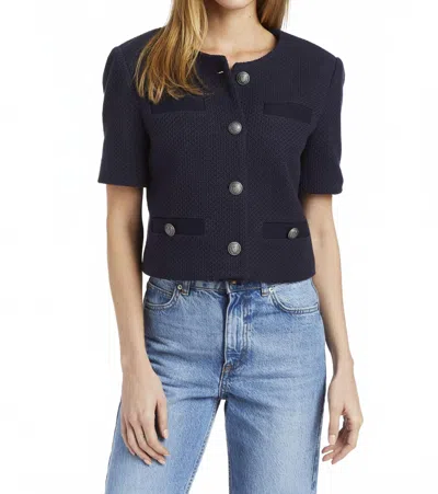 Drew Fernanda Jacket Top In Navy In Blue