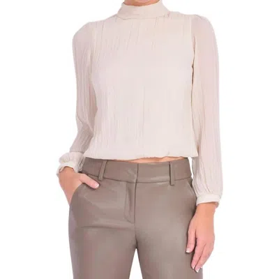Drew Gabin Blouse In Nude In Brown