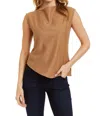 Drew Gemma Top In Camel In Brown
