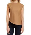 Drew Gemma Top In Camel In Multi