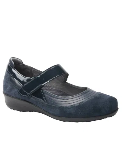 Drew Genoa Casual Shoes - Extra Wide Width In Navy In Black