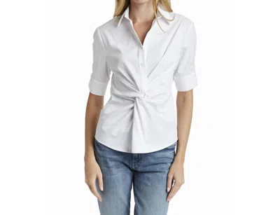 Drew Hailey Tie Knot Top In White