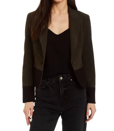 DREW HARLEY BLOCKED JACKET IN ARMY