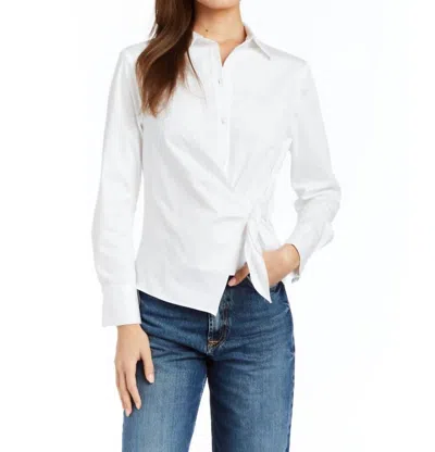 Drew Harmony Button-down Top In White