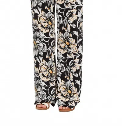 Drew Hattie Floral Pants In Black