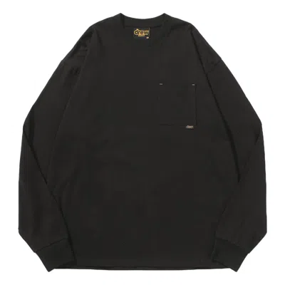 Drew House Basic Long Sleeve Pocket T-shirt 'black'