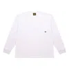 Drew House Basic Long Sleeve Pocket T-shirt 'white'