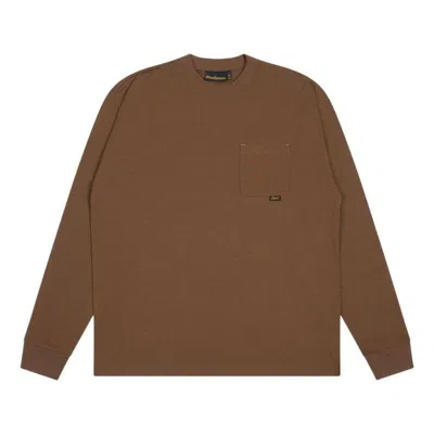 Drew House Basic Longsleeve Pocket T-shirt 'brown'