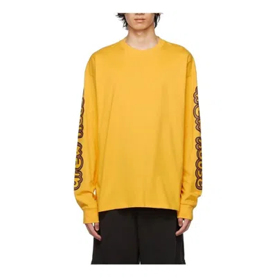 Drew House Cartoon Font Long Sleeve T-shirt 'yellow'