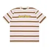 Drew House Cartoon Font T-shirt 'neapolitan Stripe' In Pink