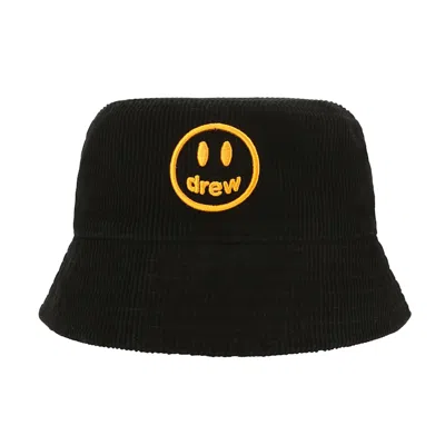 Pre-owned Drew House Corduroy Bucket Hat In Black