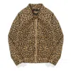 Drew House Cotton Twill Gas Jacket 'cheetah' In Brown