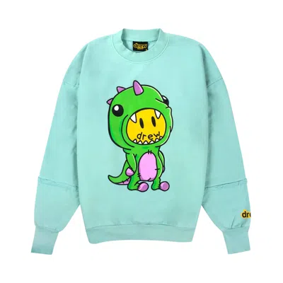 Pre-owned Drew House Dinodrew Crewneck 'mint' In Green