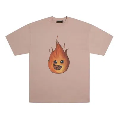 Drew House Drew Flame T-shirt 'dusty Rose' In Pink