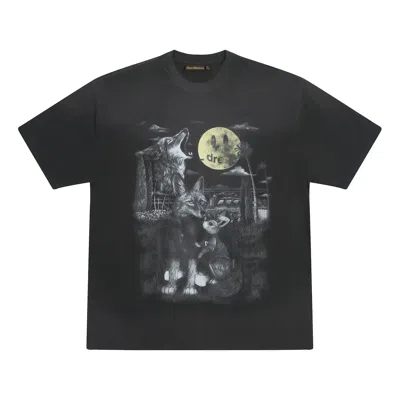 Drew House Full Moon Ss T-shirt 'faded Black'