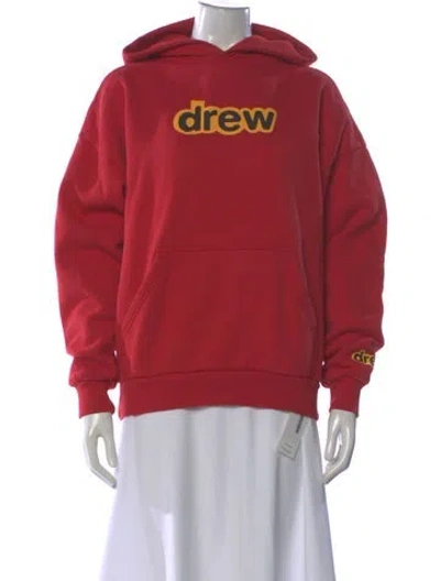 Pre-owned Drew House Graphic Print Crew Neck Hoodie In Pink