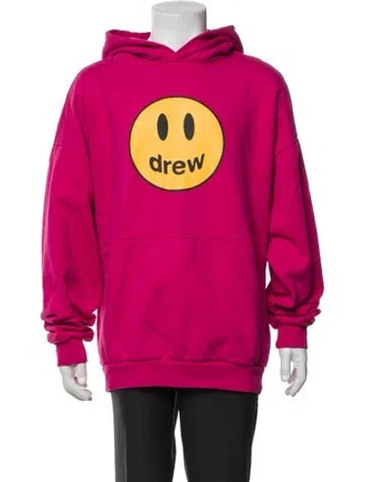 Pre-owned Drew House Graphic Print Crew Neck Hoodie In Pink