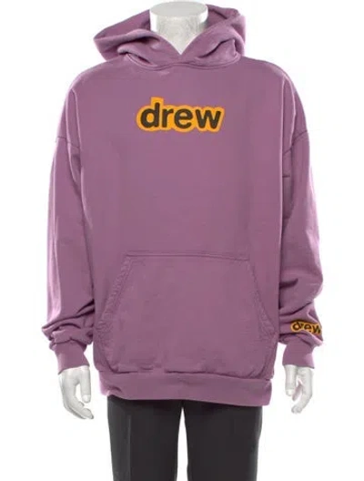 Pre-owned Drew House Graphic Print Crew Neck Hoodie In Purple