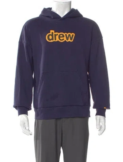Pre-owned Drew House Graphic Print Crew Neck Hoodie In Purple